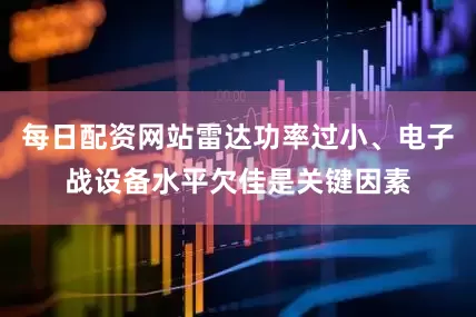 每日配资网站雷达功率过小、电子战设备水平欠佳是关键因素